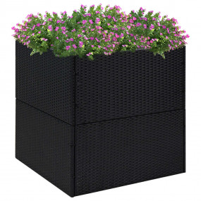 Garden Planter Black and Transparent