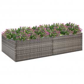 Garden Planter Grey and clear