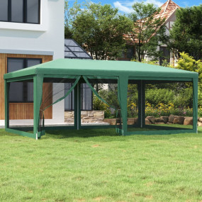 Imag:Party Tent Green HDPE (high-density polyethylene) with coating