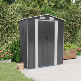 Garden Shed Anthracite Galvanized Steel 75.6 x 42.5 x 8...