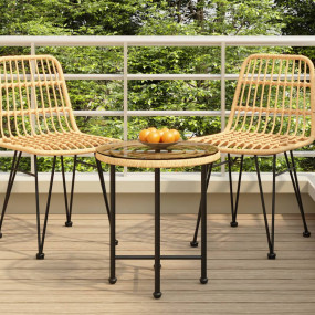 Dining Table Transparent, Black