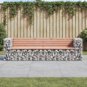 Garden Bench Solid Douglas Fir wood, Galvanized Steel L...