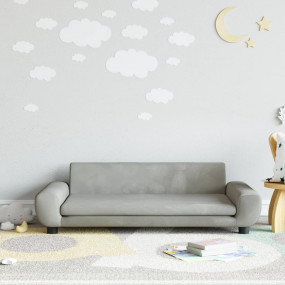 Kids Sofa Light gray
