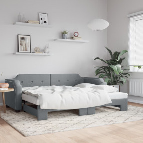 Daybed With Trundle Light grey