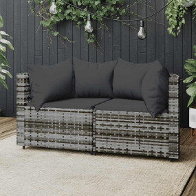 Patio Corner Sofa Grey