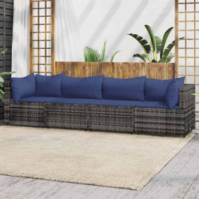 Patio Lounge Set Grey
