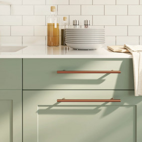 Cabinet Handle Set of 10 Bronze Stainless Steel Medium