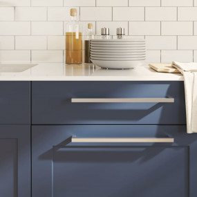 Cabinet Handle Set of 20 Silver Stainless steel Length ...