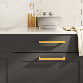 Cabinet Handle Set of 20 Gold Stainless Steel