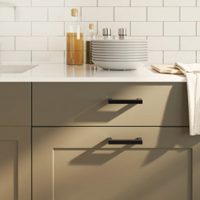 Cabinet Handle Set of 20 Black Stainless Steel