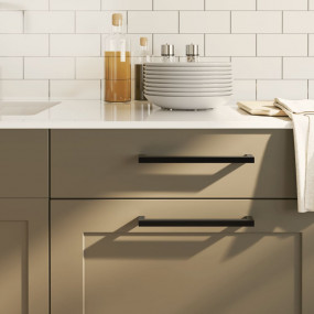 Cabinet Handle Set of 20 Black Stainless Steel