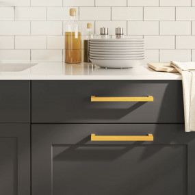 Cabinet Handle Set of 10 Gold Stainless steel 8 inches ...