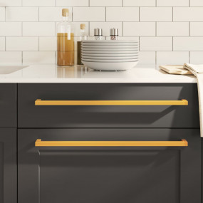 Cabinet Handle Set of 10 Gold Stainless Steel Standard ...