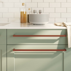 Cabinet Handle Set of 10 Bronze Stainless Steel Standar...