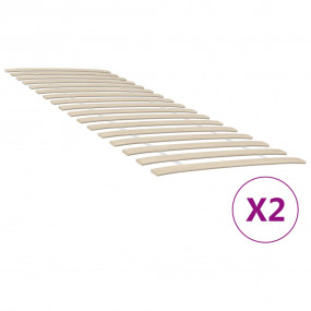 Slatted Bed Base Natural Wood Solid poplar wood 80x200 ...