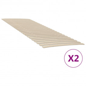 Slatted Bed Base Natural poplar wood Solid poplar wood ...