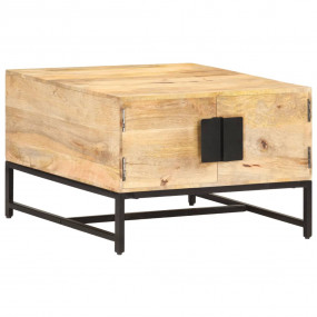 Coffee Table Natural wood Solid mango wood, powder-coat...