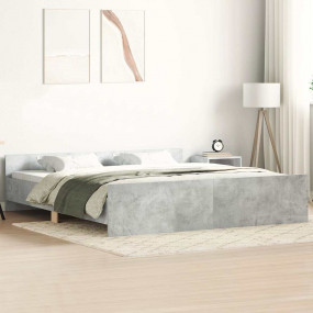 Bed Frame Concrete Grey