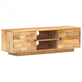 TV Cabinet Natural Mango Solid Mango Wood 45.7 x 11.8 x...