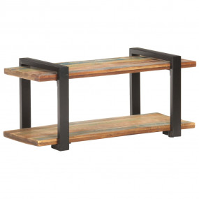 TV Cabinet Multicolor Solid reclaimed wood, Powder-coat...