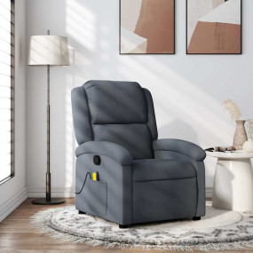 Massage Recliner Chair Dark Grey