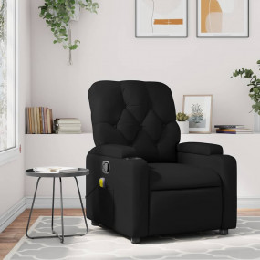 Massage Recliner Chair Black Faux leather, metal, plywo...