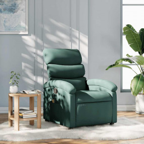 Massage Recliner Chair Dark Green