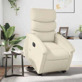 Electric Stand Up Recliner Chair Cream
