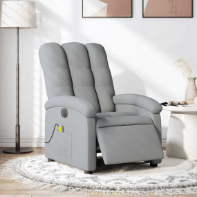 Electric Massage Recliner Chair Light Gray