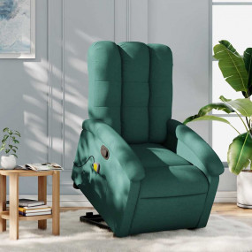 Stand Up Massage Recliner Chair Dark Green