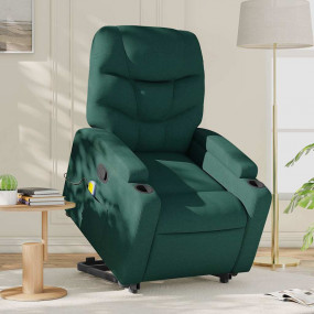 Stand Up Massage Recliner Chair Dark Green