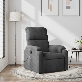 Massage Recliner Chair Dark Gray