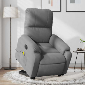 Electric Stand Up Massage Recliner Chair Dark Gray
