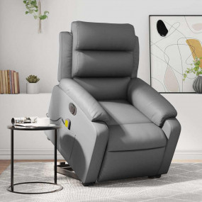 Electric Stand Up Massage Recliner Chair Grey