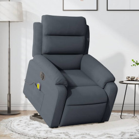 Electric Stand Up Massage Recliner Chair Dark gray