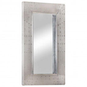 Aviator Mirror Silver Metal 31.5 x 19.7 in Durable