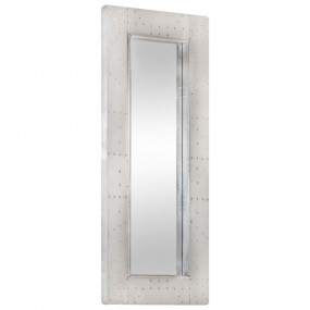 Aviator Mirror Silver Metal 43.3 in x 19.7 in Minimalis...