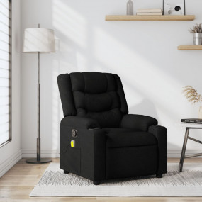 Massage Recliner Chair Black Polyester, Metal, Plywood,...