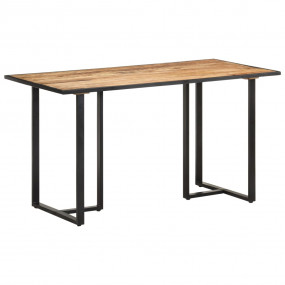 Dining Table Rough Mango Wood Rough mango wood and powd...
