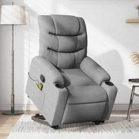 Stand Up Massage Recliner Chair Light Gray
