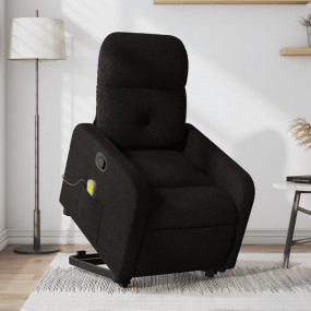 Stand Up Massage Recliner Chair Black Fabric, metal, pl...
