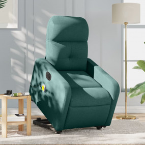 Electric Stand Up Massage Recliner Chair Dark Green