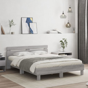 Bed Frame Grey Sonoma Engineered wood King Size