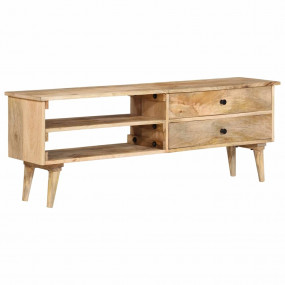 TV Cabinet Brown Solid Mango Wood Medium TV Cabinet Rec...