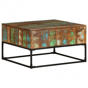 Coffee Table Multicolor Solid reclaimed wood and iron M...