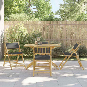 Bistro Chair Set of 4 Bamboo Bamboo, 100% polyester Com...