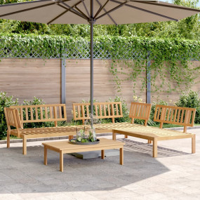 Pallet Sofa Set Natural acacia wood Solid acacia wood L...