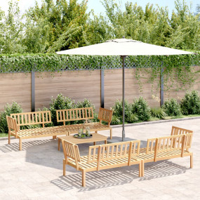 Pallet Sofa Set Natural wood Solid Acacia wood Large Mo...