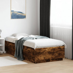Bed Frame Smoked Oak Engineered wood Small Single Durab...