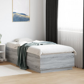 Bed Frame Grey Sonoma Engineered wood Small Single Dura...